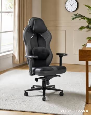 Shan's Duelhawk Ultra 2 chair in a home office